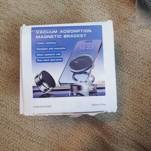 Vacuum Absorption Phone Holder, 360° Adjustable Vacuum Magnetic Phone Holder